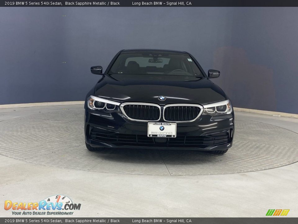 2019 BMW 5 Series 540i Sedan Black Sapphire Metallic / Black Photo #2