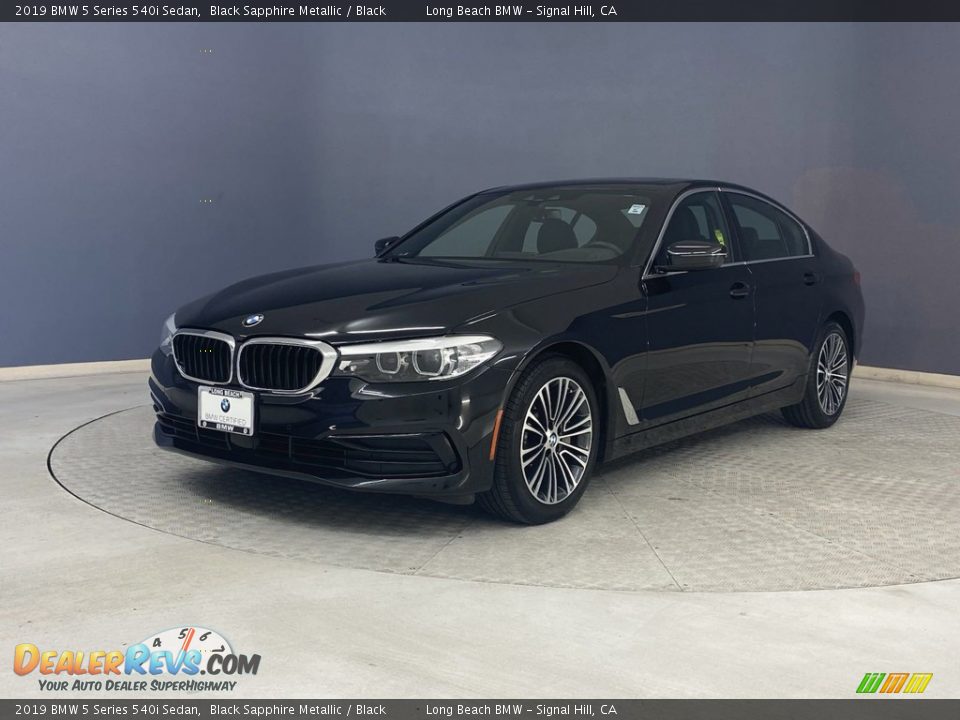 2019 BMW 5 Series 540i Sedan Black Sapphire Metallic / Black Photo #3