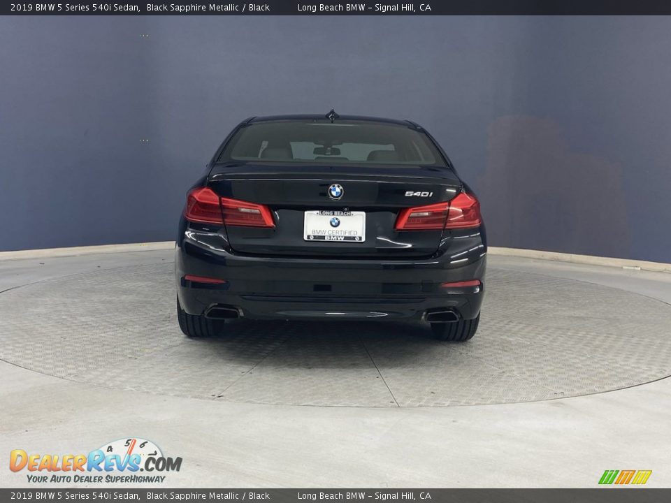 2019 BMW 5 Series 540i Sedan Black Sapphire Metallic / Black Photo #4