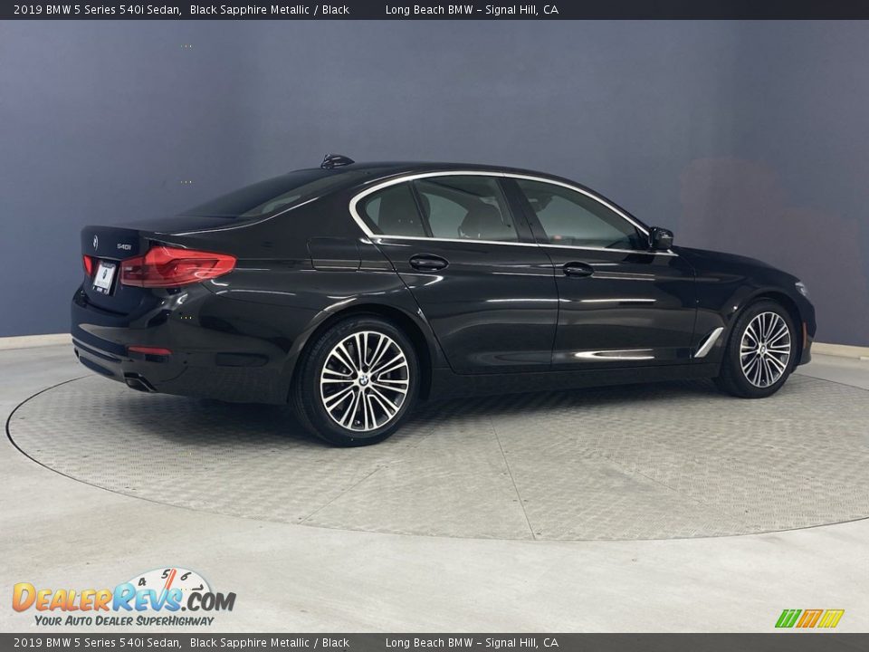 2019 BMW 5 Series 540i Sedan Black Sapphire Metallic / Black Photo #5