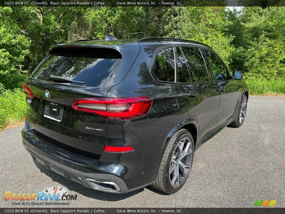 2020 BMW X5 xDrive40i Black Sapphire Metallic / Coffee Photo #6