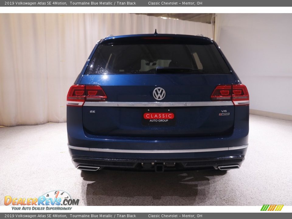 2019 Volkswagen Atlas SE 4Motion Tourmaline Blue Metallic / Titan Black Photo #19