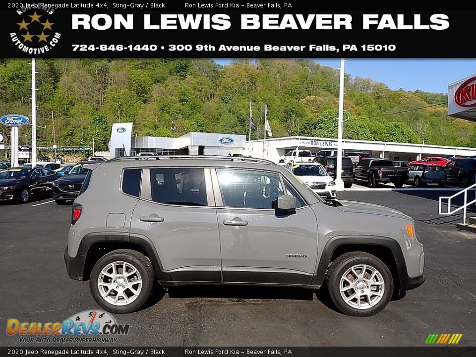 2020 Jeep Renegade Latitude 4x4 Sting-Gray / Black Photo #1