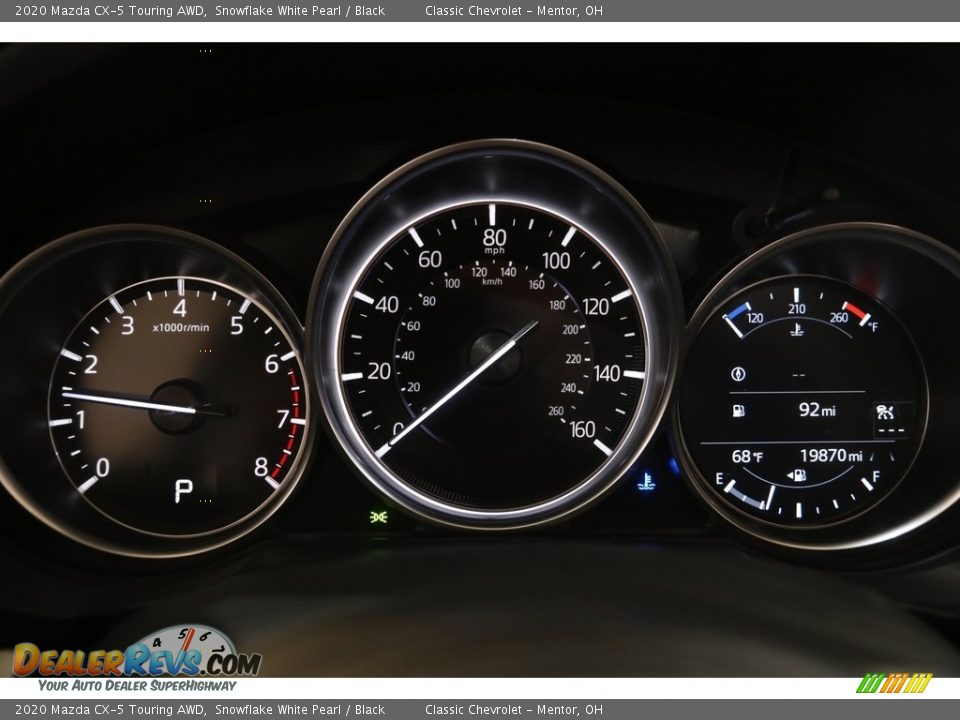 2020 Mazda CX-5 Touring AWD Snowflake White Pearl / Black Photo #8
