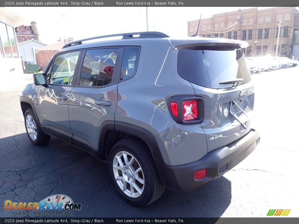 2020 Jeep Renegade Latitude 4x4 Sting-Gray / Black Photo #6