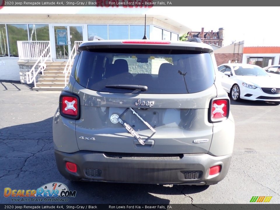 2020 Jeep Renegade Latitude 4x4 Sting-Gray / Black Photo #7