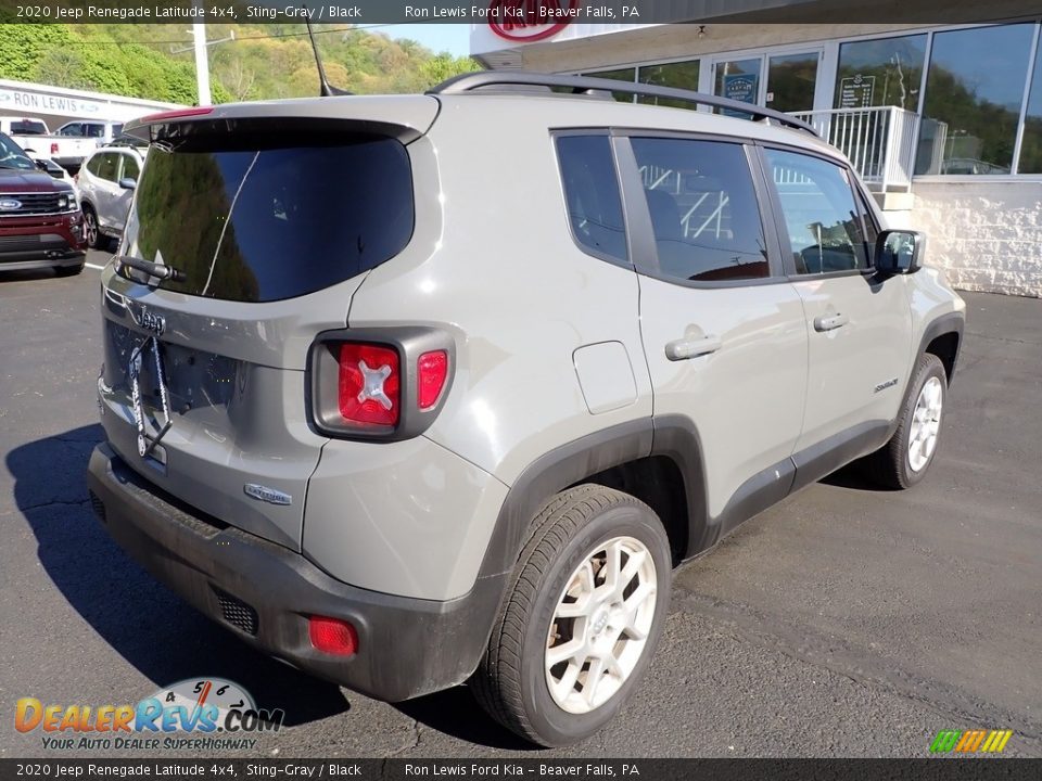 2020 Jeep Renegade Latitude 4x4 Sting-Gray / Black Photo #8