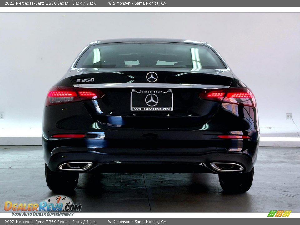 2022 Mercedes-Benz E 350 Sedan Black / Black Photo #3