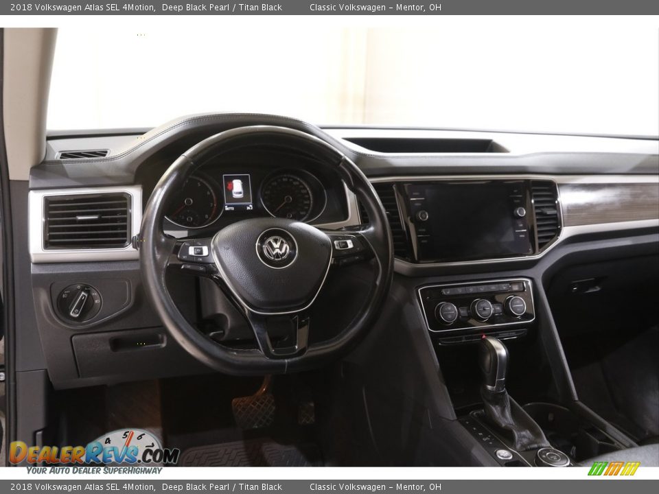 2018 Volkswagen Atlas SEL 4Motion Deep Black Pearl / Titan Black Photo #6
