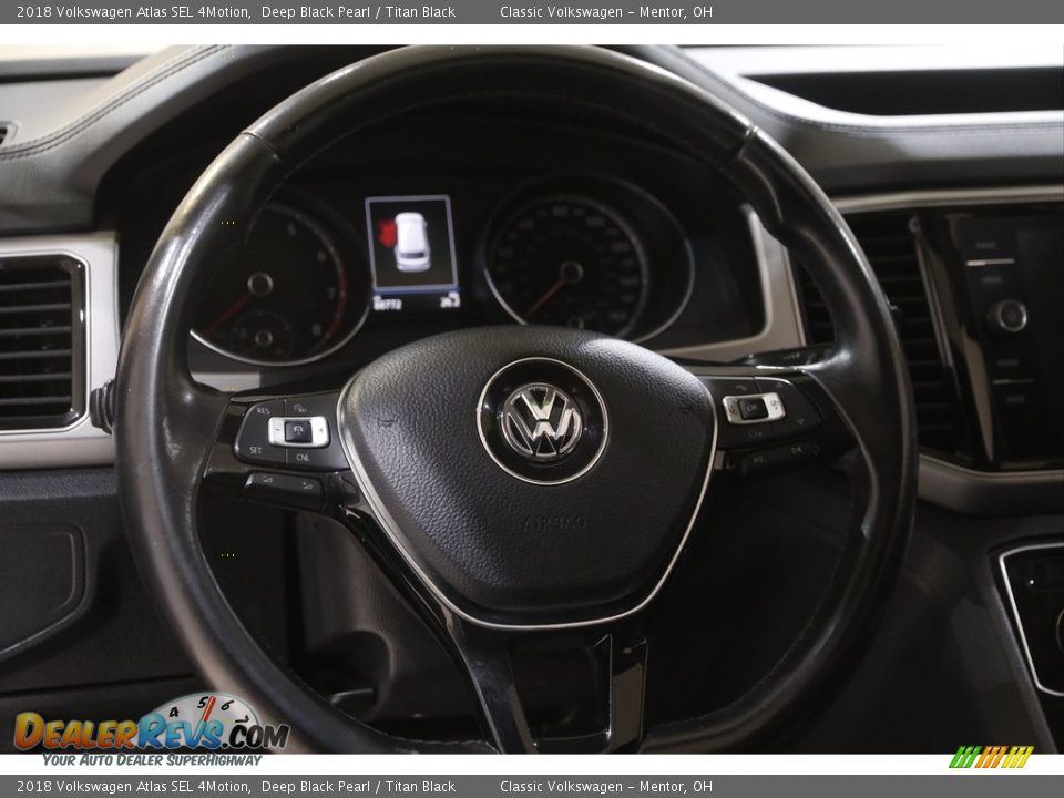 2018 Volkswagen Atlas SEL 4Motion Deep Black Pearl / Titan Black Photo #7