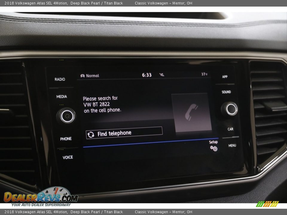 2018 Volkswagen Atlas SEL 4Motion Deep Black Pearl / Titan Black Photo #11