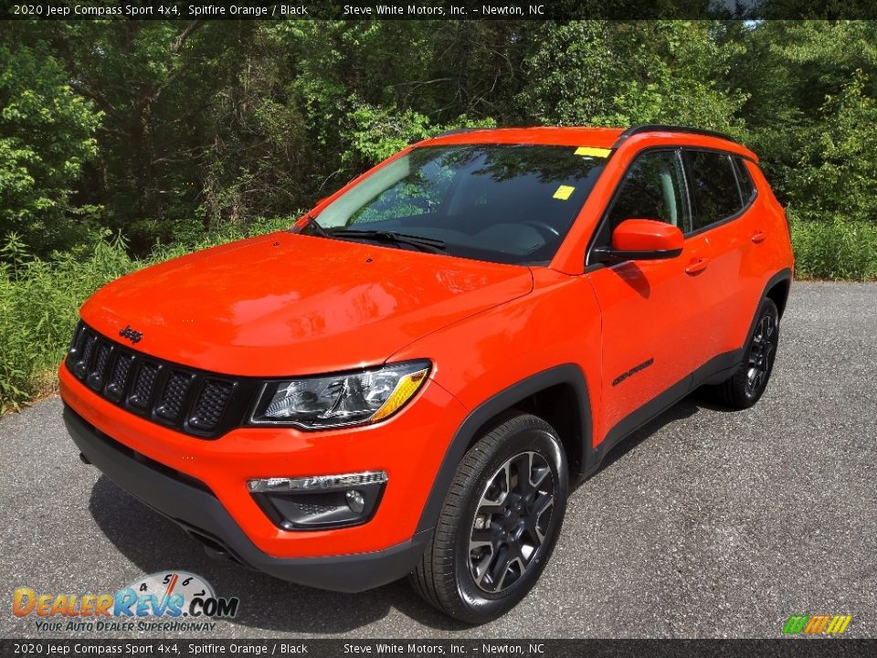 2020 Jeep Compass Sport 4x4 Spitfire Orange / Black Photo #2