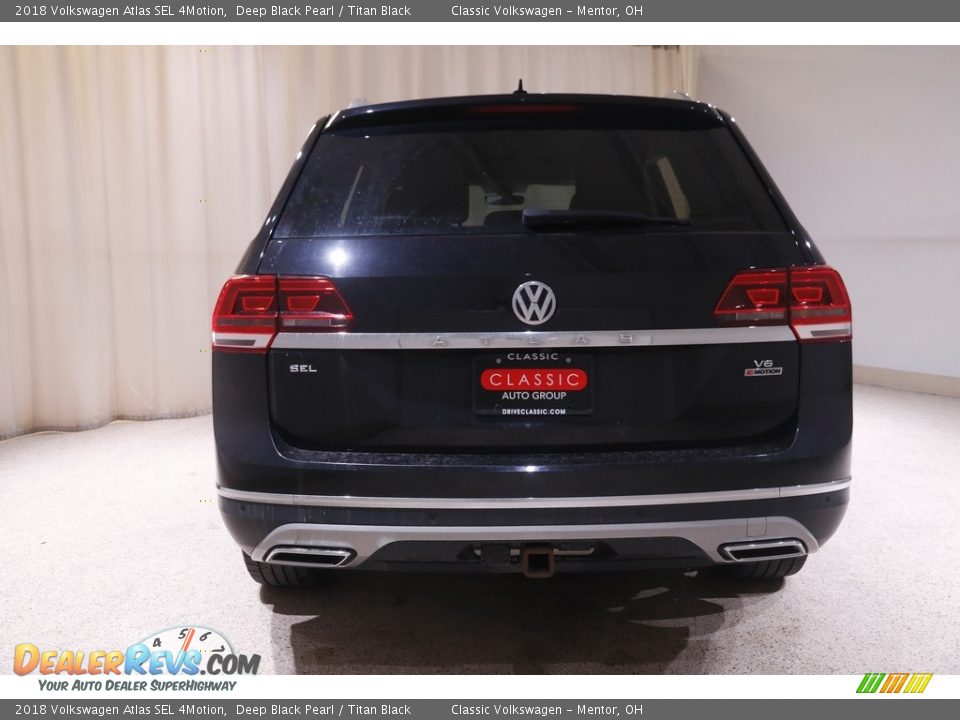 2018 Volkswagen Atlas SEL 4Motion Deep Black Pearl / Titan Black Photo #19