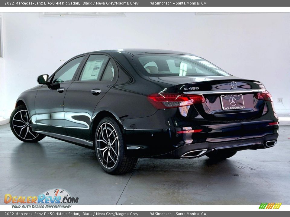 2022 Mercedes-Benz E 450 4Matic Sedan Black / Neva Grey/Magma Grey Photo #2