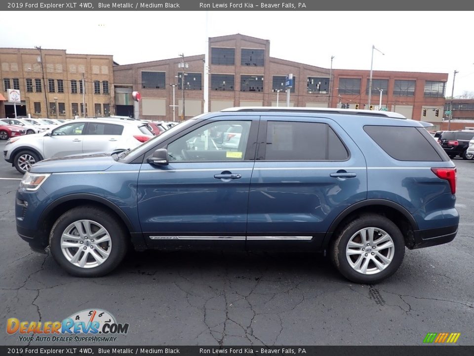 2019 Ford Explorer XLT 4WD Blue Metallic / Medium Black Photo #5
