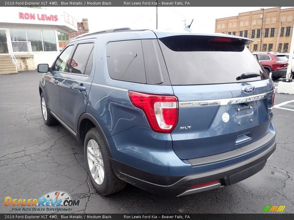 2019 Ford Explorer XLT 4WD Blue Metallic / Medium Black Photo #6