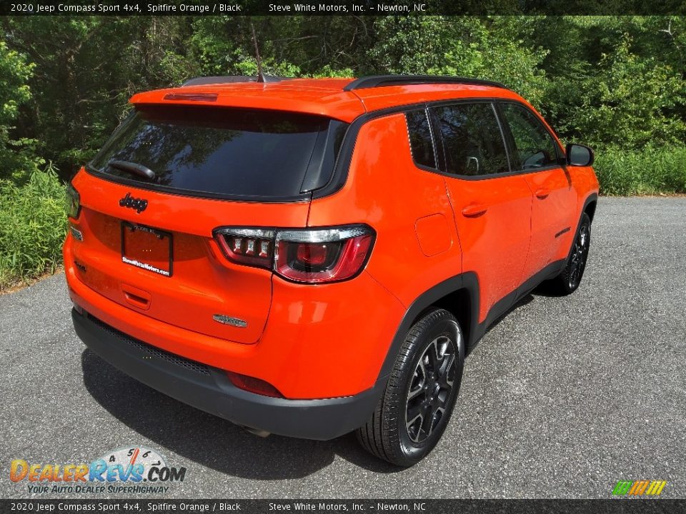 2020 Jeep Compass Sport 4x4 Spitfire Orange / Black Photo #7