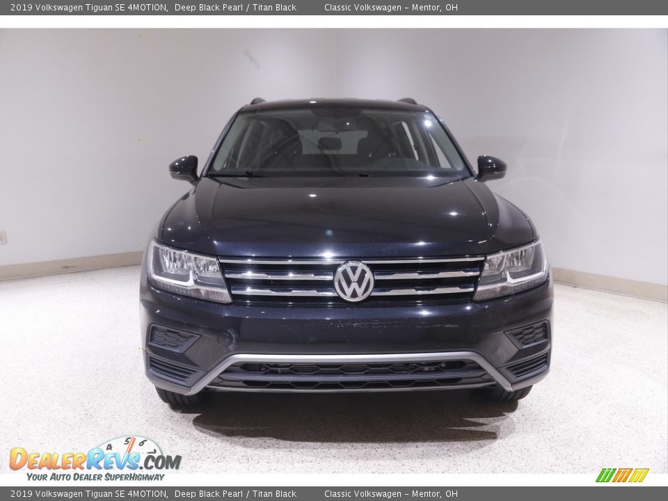 2019 Volkswagen Tiguan SE 4MOTION Deep Black Pearl / Titan Black Photo #2