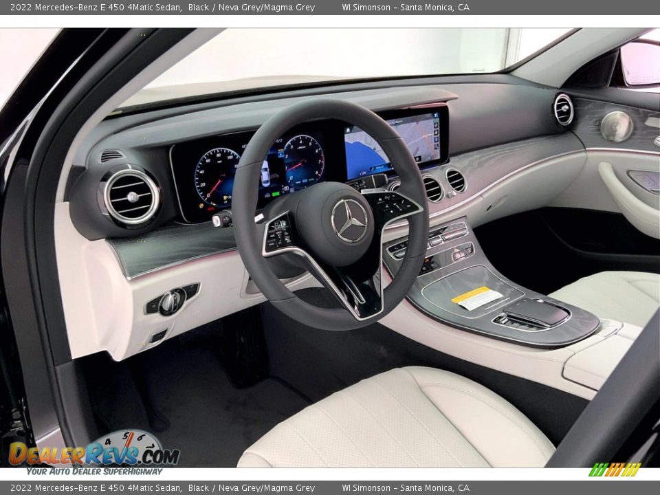 2022 Mercedes-Benz E 450 4Matic Sedan Black / Neva Grey/Magma Grey Photo #4