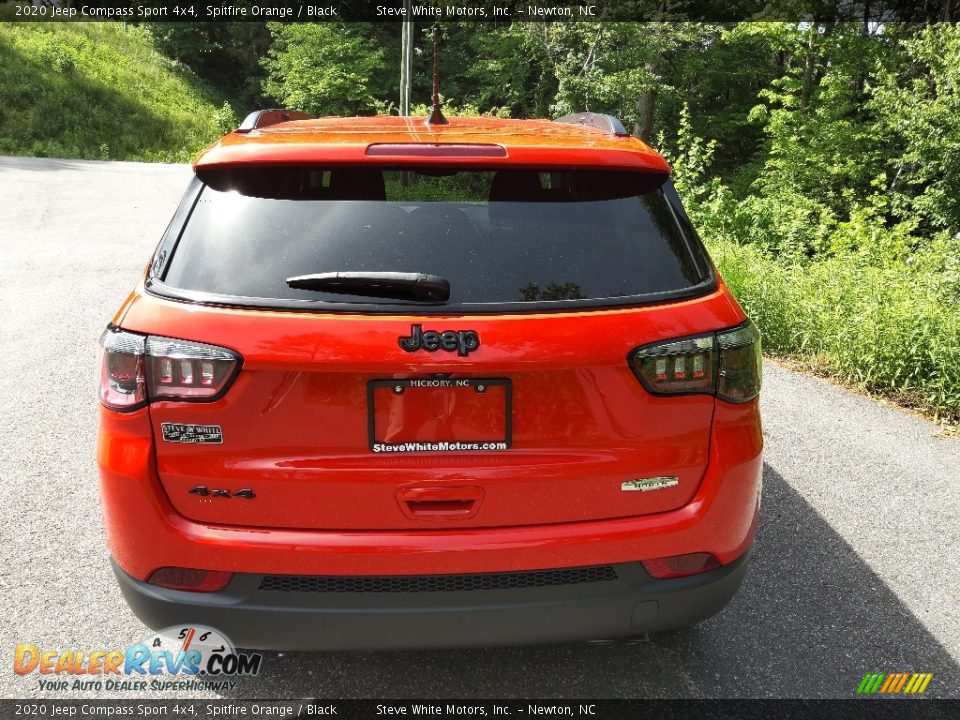 2020 Jeep Compass Sport 4x4 Spitfire Orange / Black Photo #8