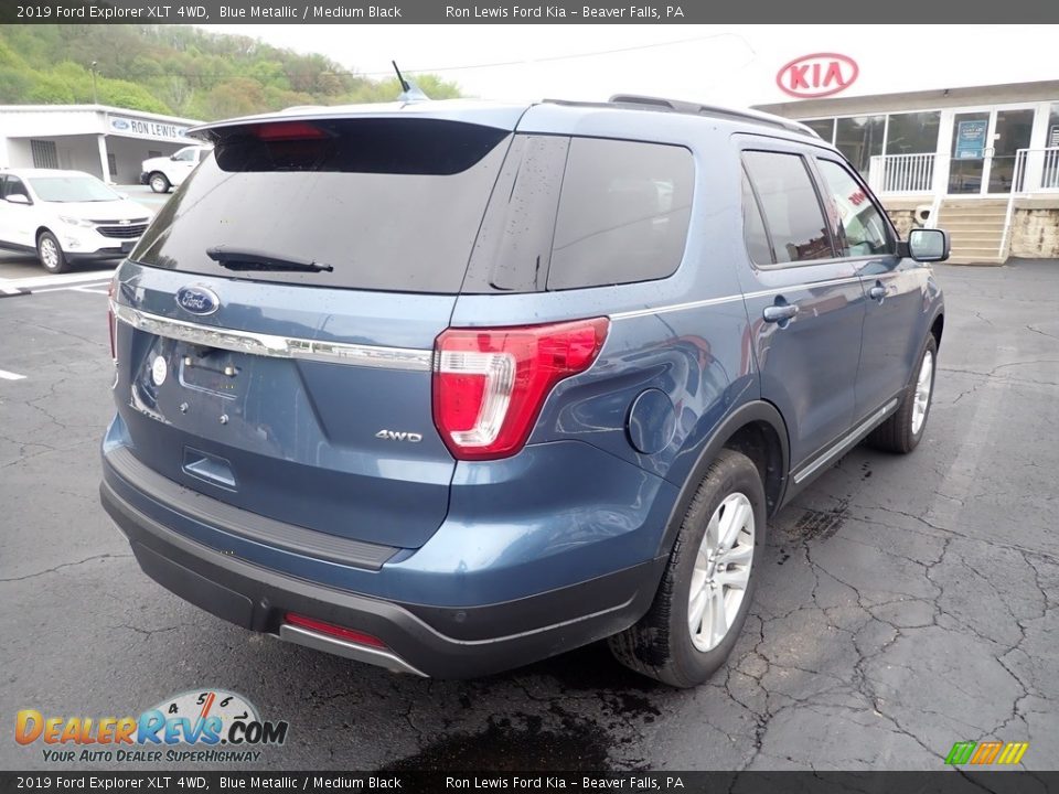 2019 Ford Explorer XLT 4WD Blue Metallic / Medium Black Photo #8