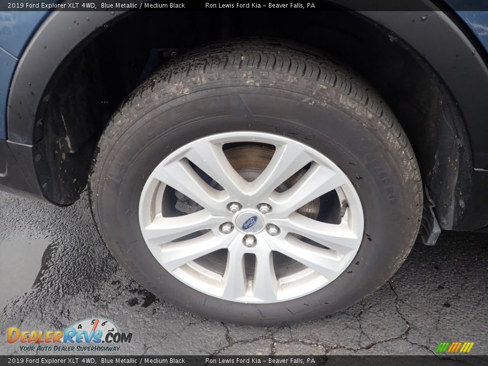 2019 Ford Explorer XLT 4WD Blue Metallic / Medium Black Photo #9