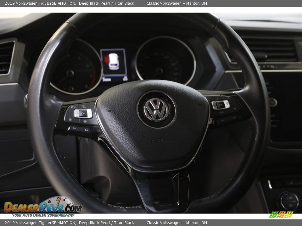 2019 Volkswagen Tiguan SE 4MOTION Deep Black Pearl / Titan Black Photo #7
