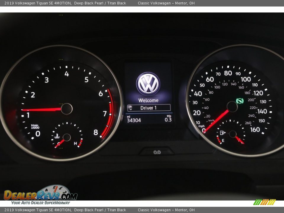 2019 Volkswagen Tiguan SE 4MOTION Deep Black Pearl / Titan Black Photo #8