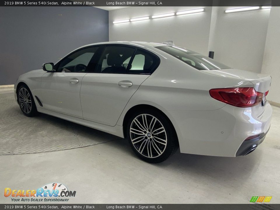 2019 BMW 5 Series 540i Sedan Alpine White / Black Photo #5