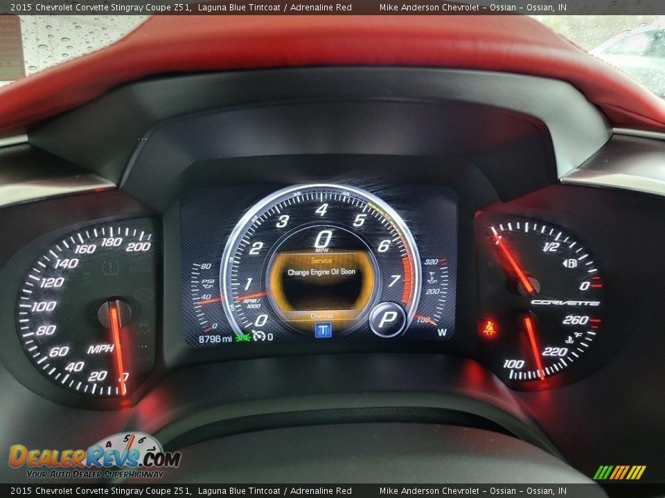 2015 Chevrolet Corvette Stingray Coupe Z51 Laguna Blue Tintcoat / Adrenaline Red Photo #19