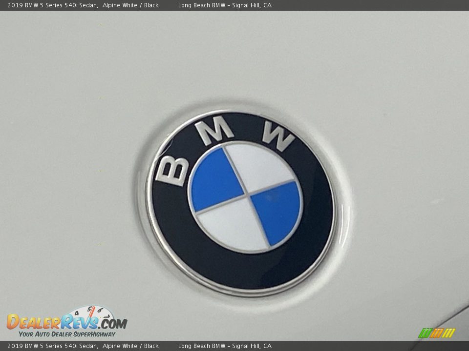 2019 BMW 5 Series 540i Sedan Alpine White / Black Photo #7