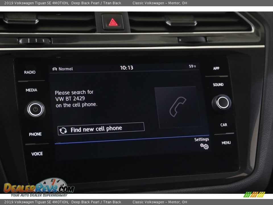 2019 Volkswagen Tiguan SE 4MOTION Deep Black Pearl / Titan Black Photo #11