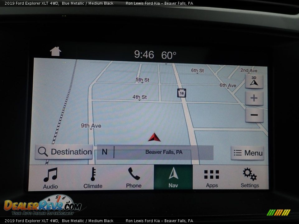 2019 Ford Explorer XLT 4WD Blue Metallic / Medium Black Photo #17