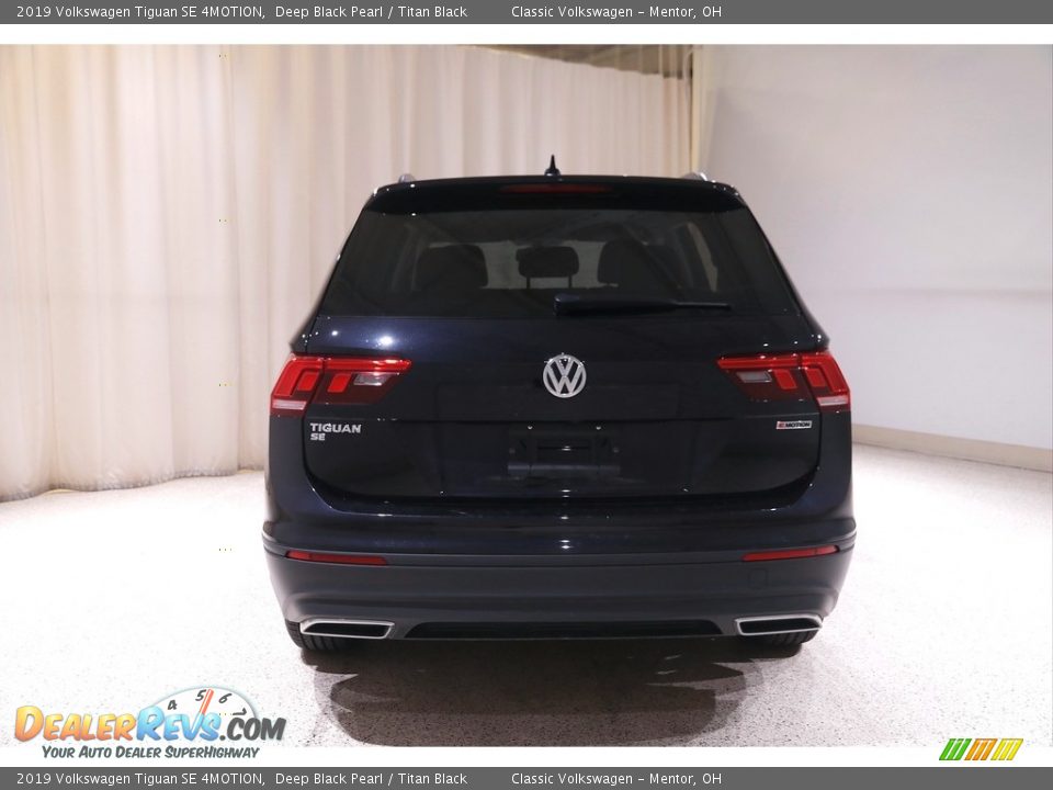 2019 Volkswagen Tiguan SE 4MOTION Deep Black Pearl / Titan Black Photo #17