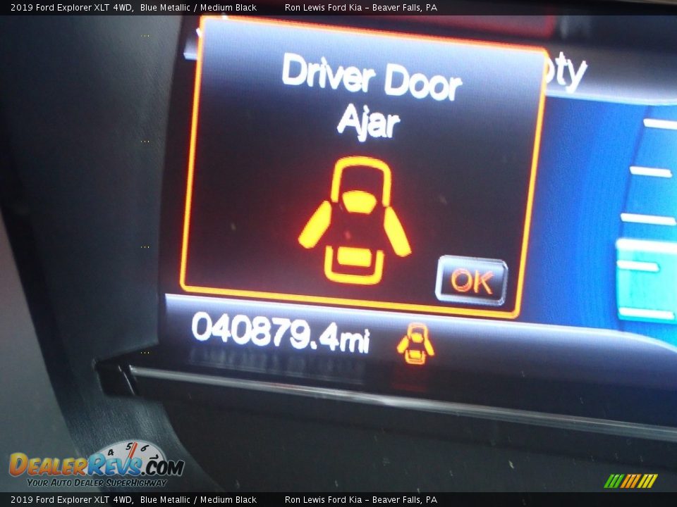 2019 Ford Explorer XLT 4WD Blue Metallic / Medium Black Photo #19