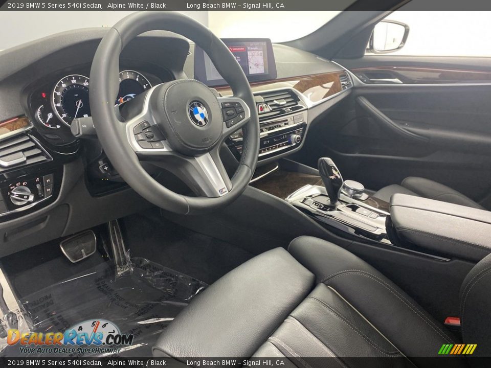 2019 BMW 5 Series 540i Sedan Alpine White / Black Photo #15
