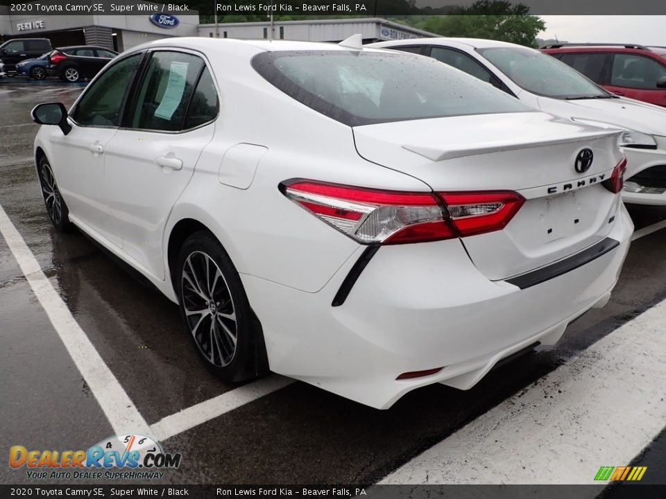 2020 Toyota Camry SE Super White / Black Photo #4
