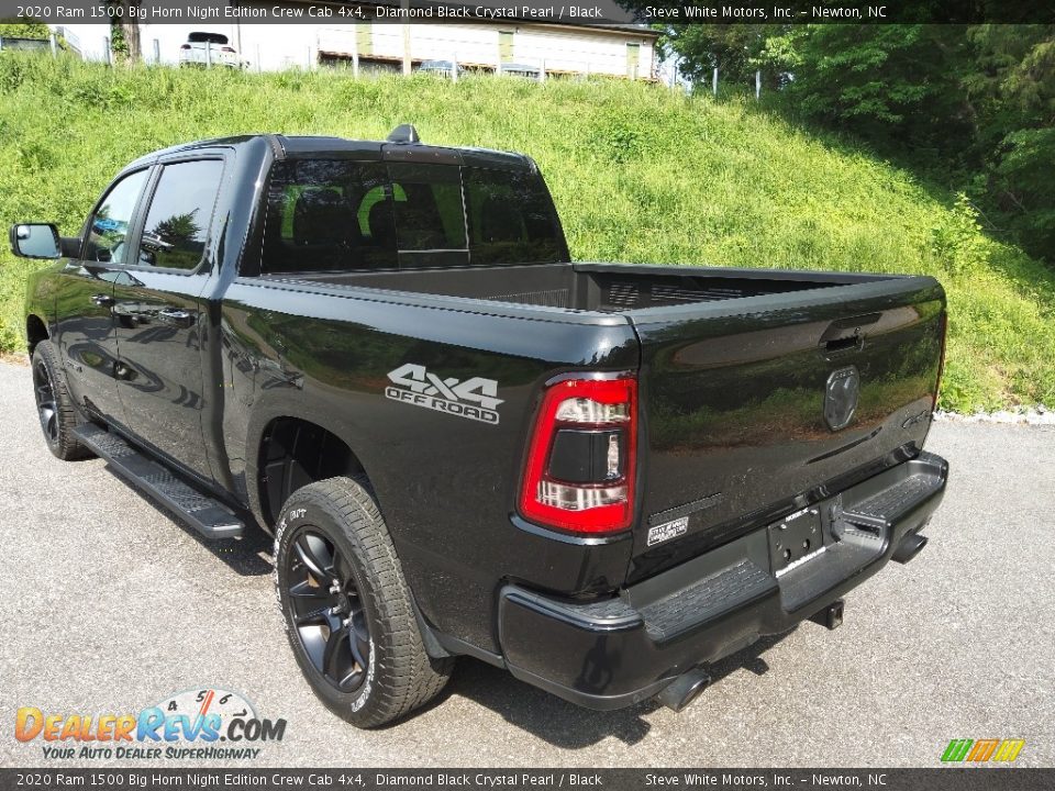 2020 Ram 1500 Big Horn Night Edition Crew Cab 4x4 Diamond Black Crystal Pearl / Black Photo #9