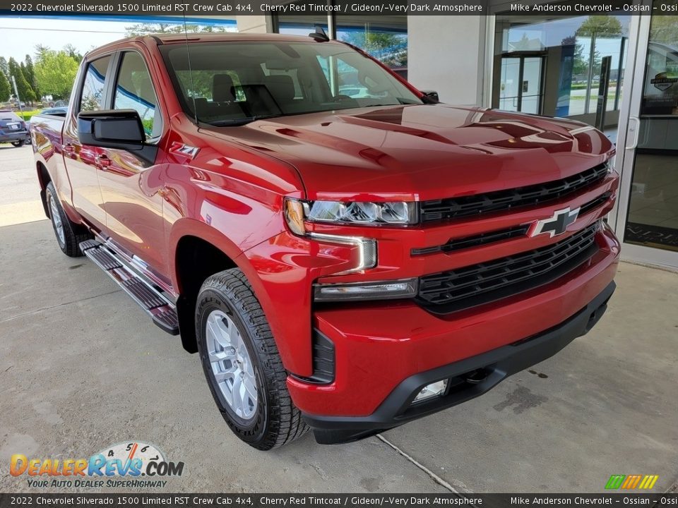 2022 Chevrolet Silverado 1500 Limited RST Crew Cab 4x4 Cherry Red Tintcoat / Gideon/­Very Dark Atmosphere Photo #2