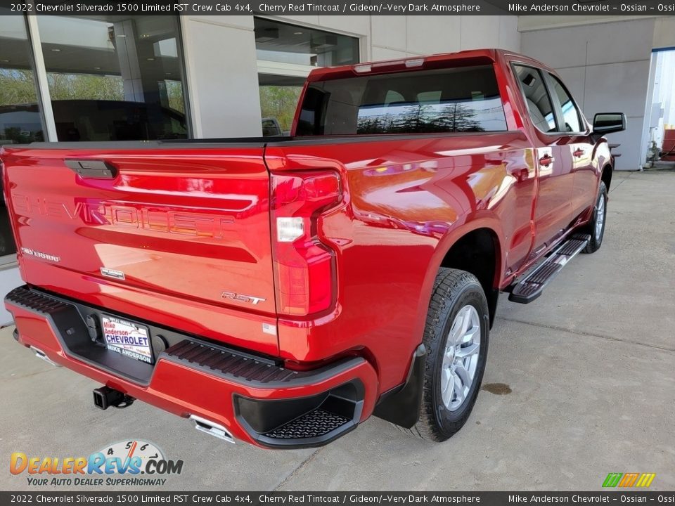 2022 Chevrolet Silverado 1500 Limited RST Crew Cab 4x4 Cherry Red Tintcoat / Gideon/­Very Dark Atmosphere Photo #4