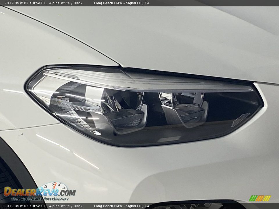 2019 BMW X3 sDrive30i Alpine White / Black Photo #6