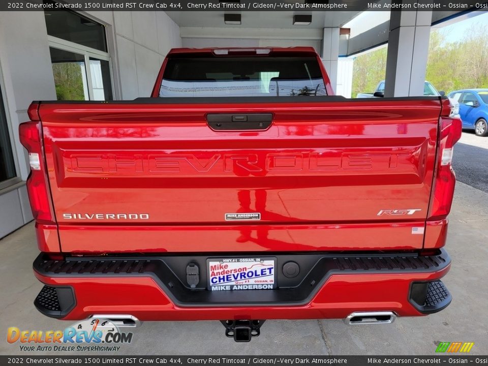 2022 Chevrolet Silverado 1500 Limited RST Crew Cab 4x4 Cherry Red Tintcoat / Gideon/­Very Dark Atmosphere Photo #5