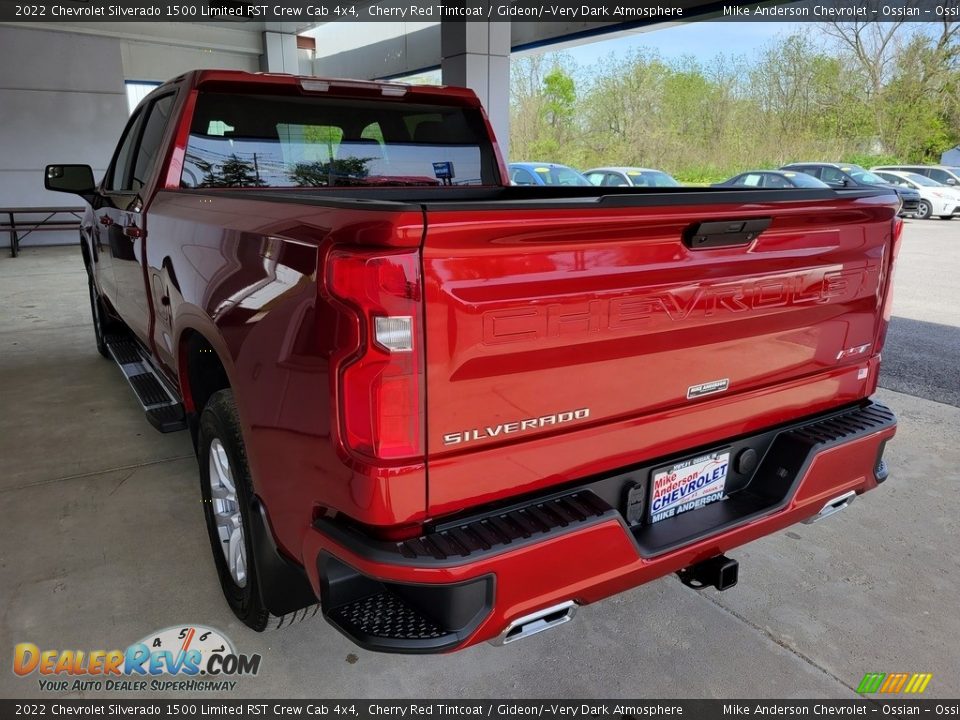 2022 Chevrolet Silverado 1500 Limited RST Crew Cab 4x4 Cherry Red Tintcoat / Gideon/­Very Dark Atmosphere Photo #7