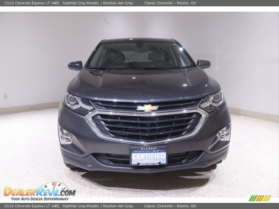 2019 Chevrolet Equinox LT AWD Nightfall Gray Metallic / Medium Ash Gray Photo #2