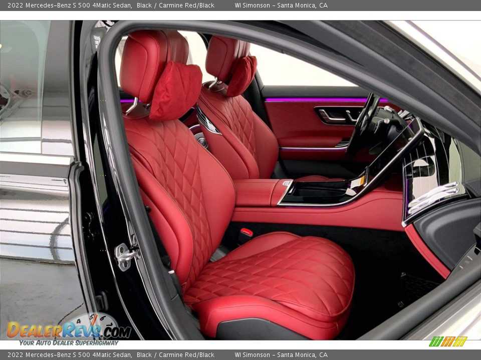 Carmine Red/Black Interior - 2022 Mercedes-Benz S 500 4Matic Sedan Photo #5