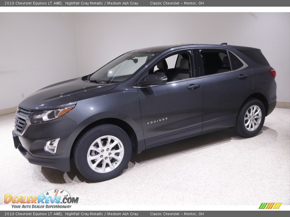 2019 Chevrolet Equinox LT AWD Nightfall Gray Metallic / Medium Ash Gray Photo #3