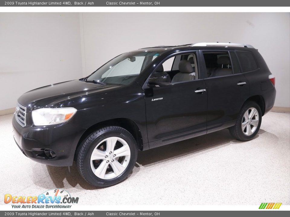 2009 Toyota Highlander Limited 4WD Black / Ash Photo #3