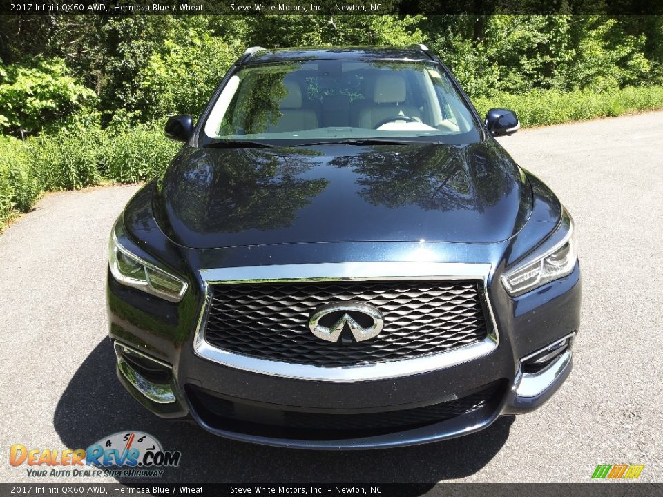 2017 Infiniti QX60 AWD Hermosa Blue / Wheat Photo #4