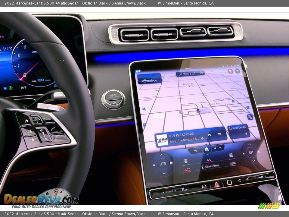 Navigation of 2022 Mercedes-Benz S 500 4Matic Sedan Photo #7