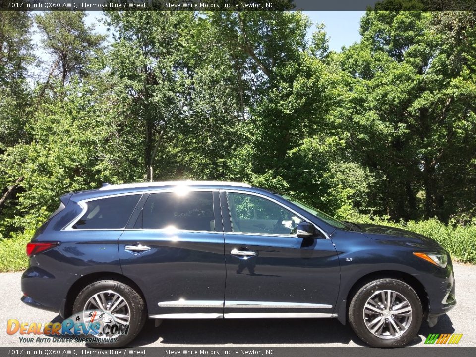 Hermosa Blue 2017 Infiniti QX60 AWD Photo #7